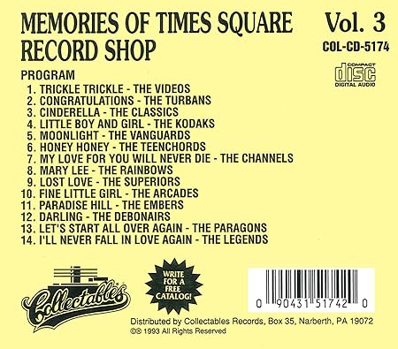 CD - VA - Memories Of Times Square Record Shop - Vol. 3