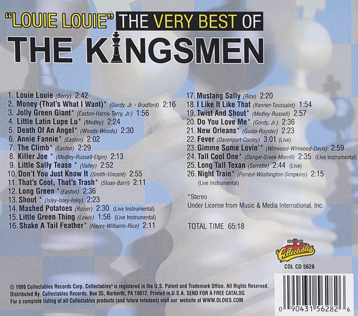 CD - Kingsmen - Very Best Of The Kingsmen, Louie Louie