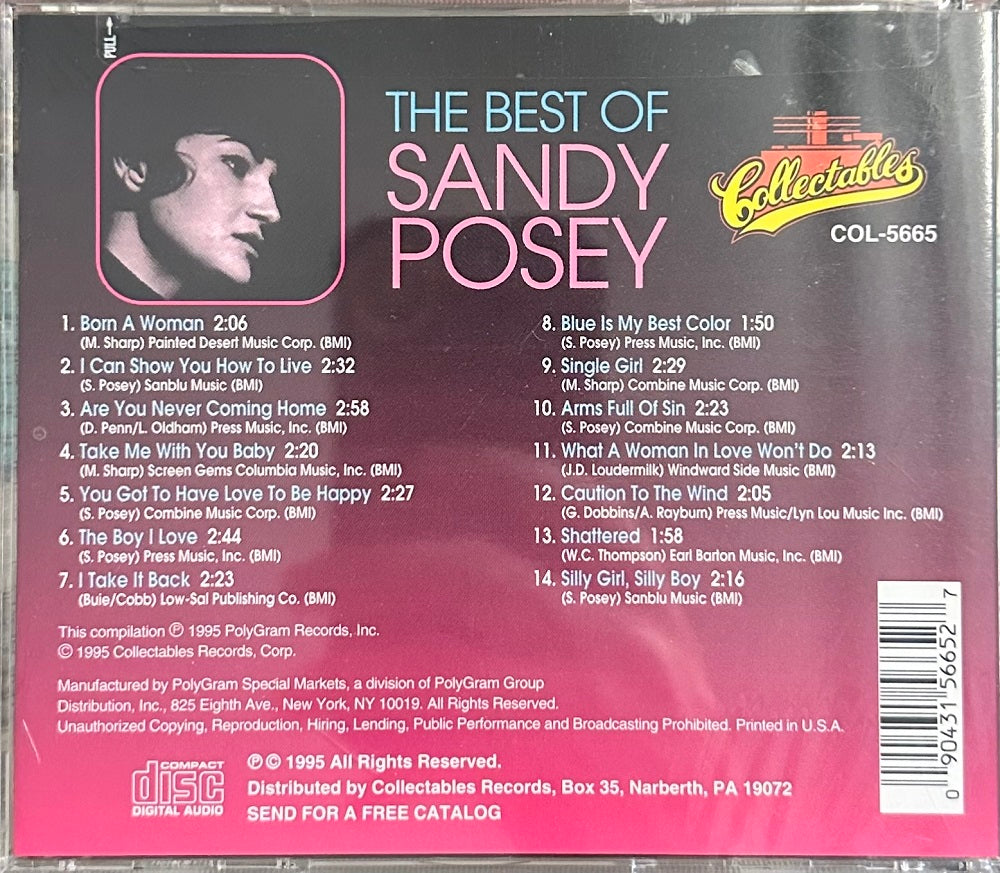 CD - Sandy Posey - Best Of Sandy Posey