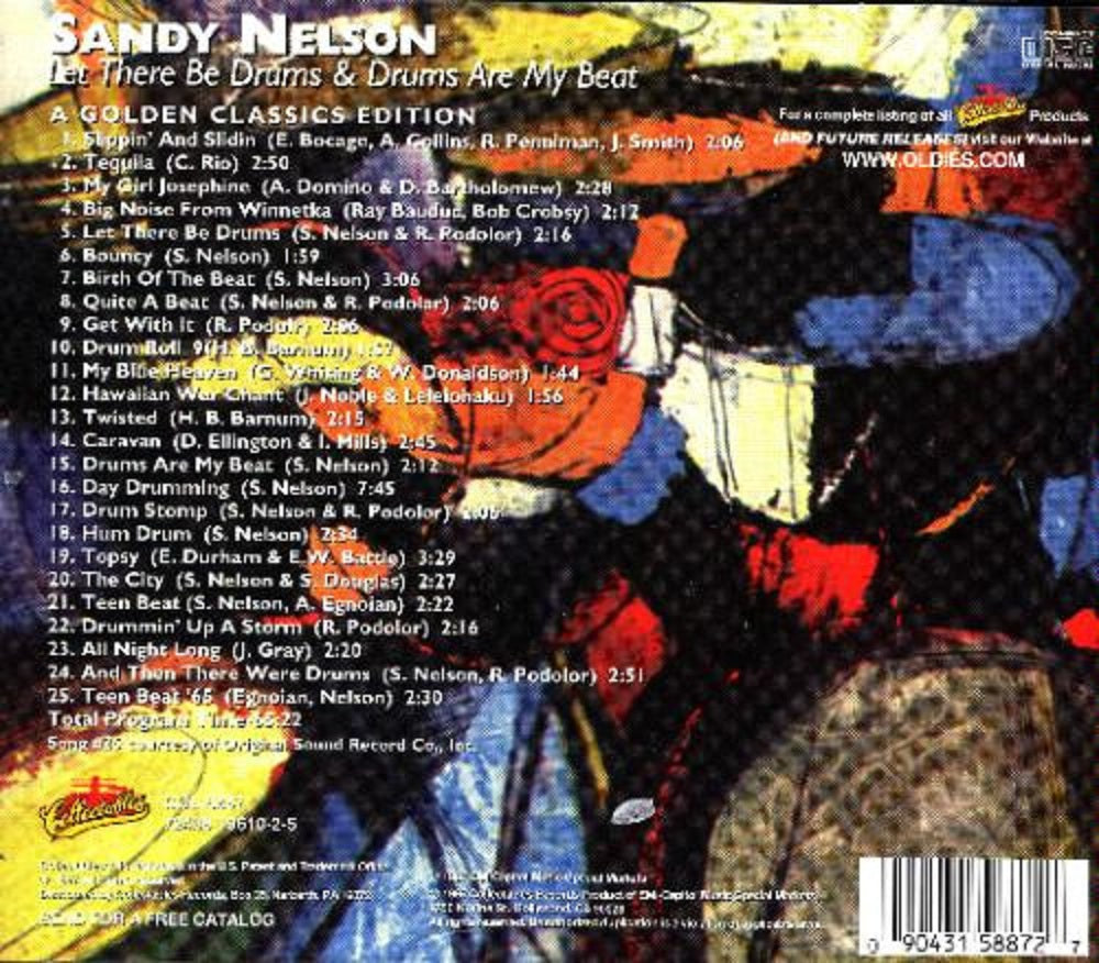 CD - Sandy Nelson - Let There Be Drums - Drums Are My Beat