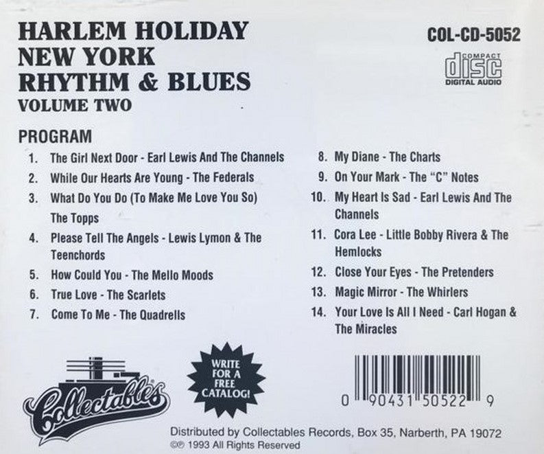 CD - VA - Harlem Holiday - NY Rhythm & Blues - Vol. 2