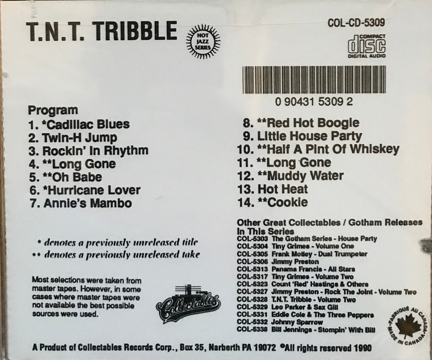 CD - T.N.T. Tribble - T.N.T. Tribble - Vol. 1