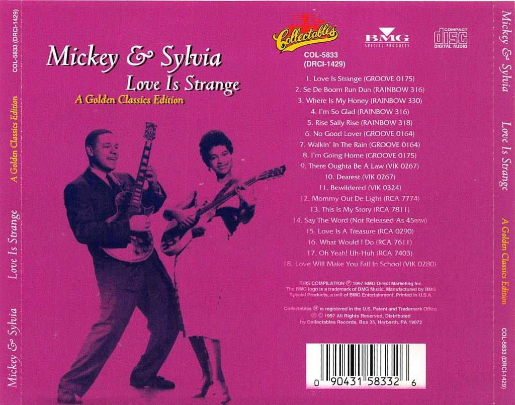 CD - Mickey & Sylvia - Love Is Strange - A Golden Classics Edition