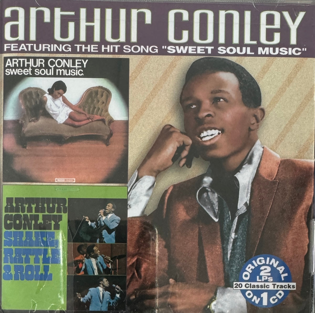 CD - Arthur Conley ft. The Hit Song Sweet Soul Music - Shake, Rattle & Roll
