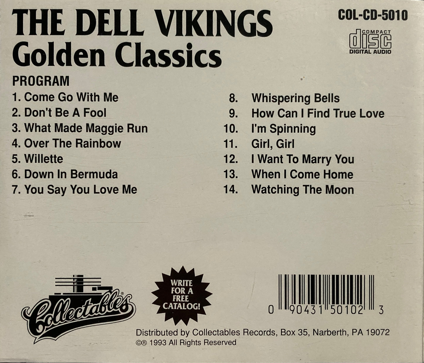 CD - Dell Vikings - Golden Classics