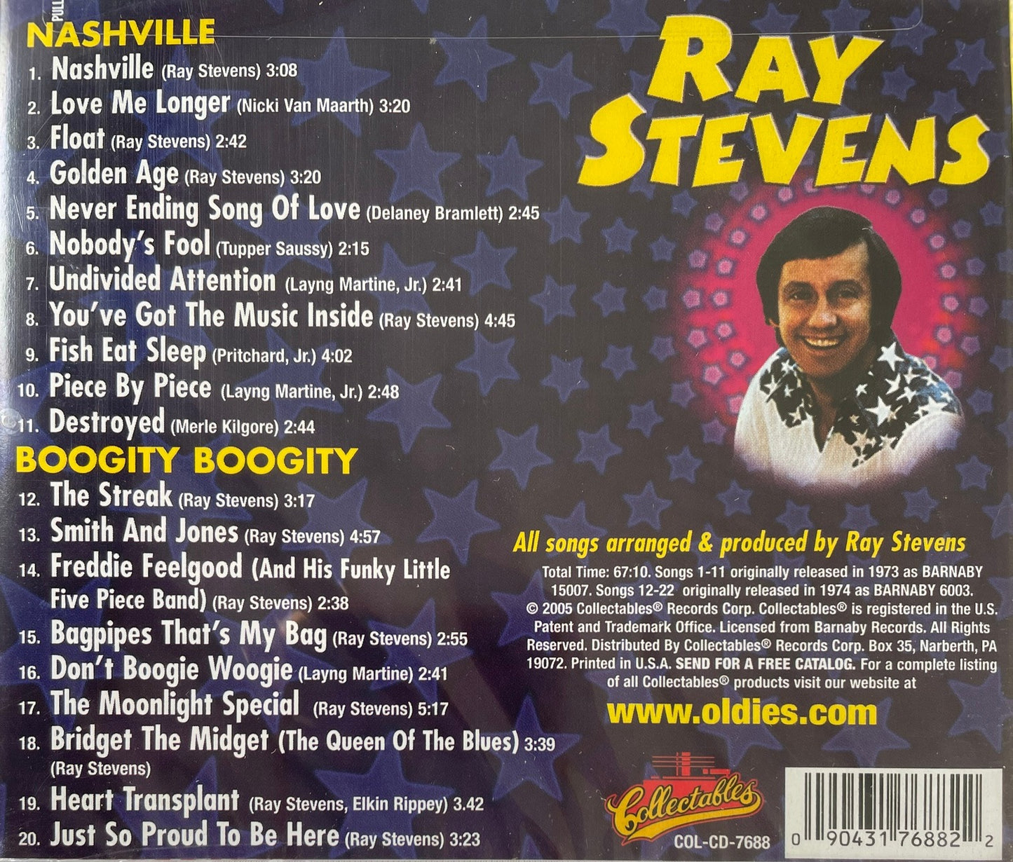 CD - Ray Stevens - Nashville / Boogity Boogity