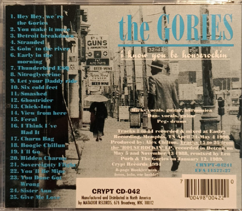 CD - Gories - I Know You Be Houserockin