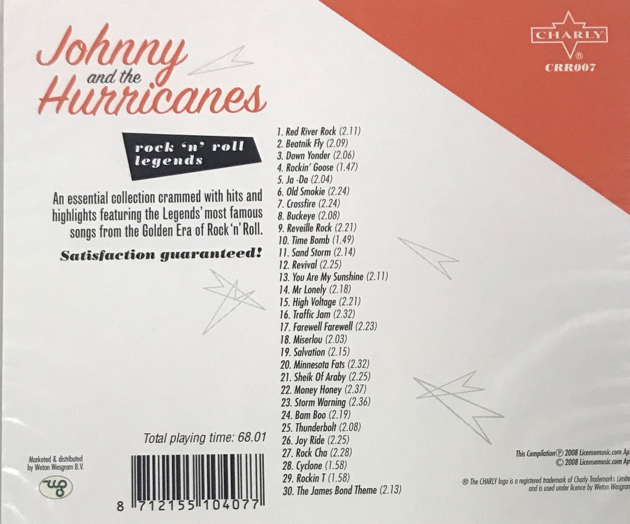 CD - Johnny And The Hurricanes - Rock'n'Roll Legends