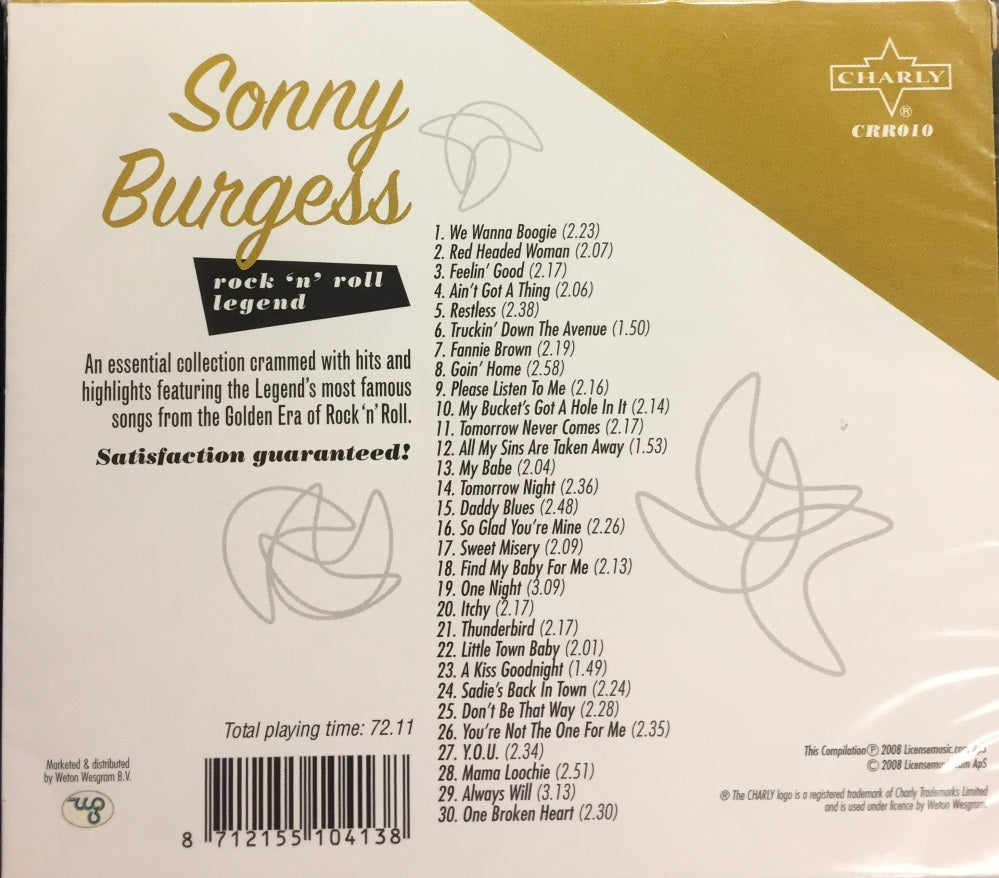 CD - Sonny Burgess - Rock'n'Roll Legend