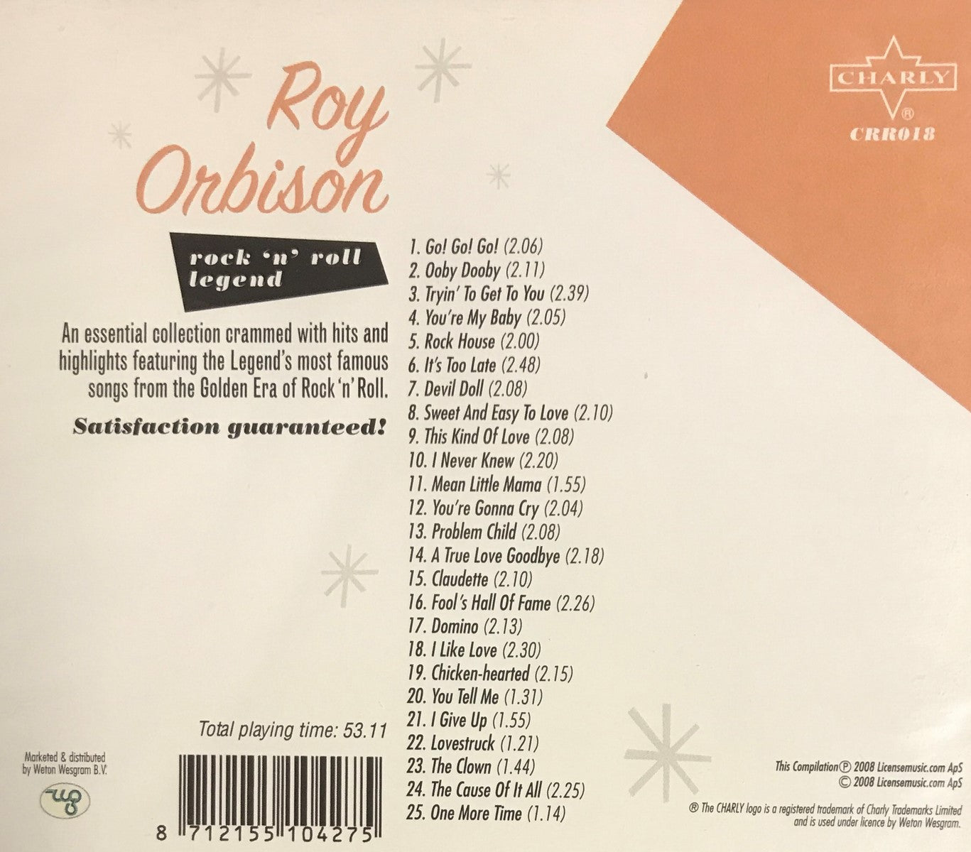 CD - Roy Orbison - Rock'n'Roll Legend