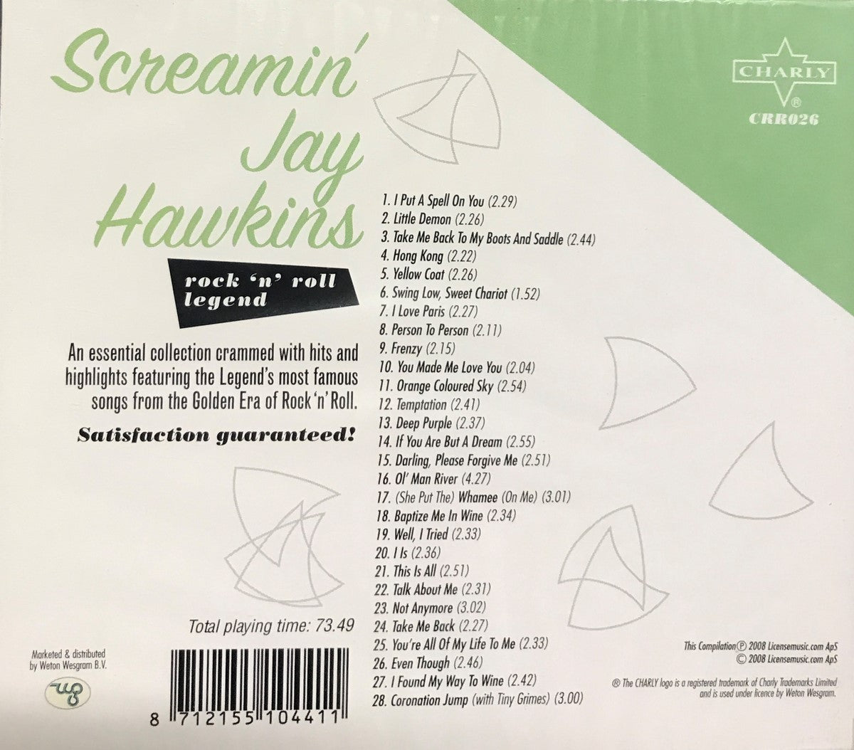 CD - Screamin' Jay Hawkins - Rock'n'Roll Legend