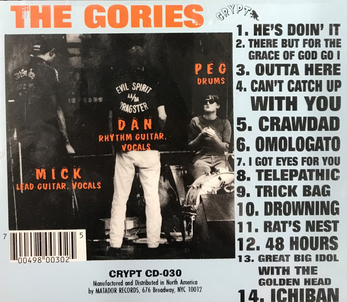 CD - Gories - Outta Here