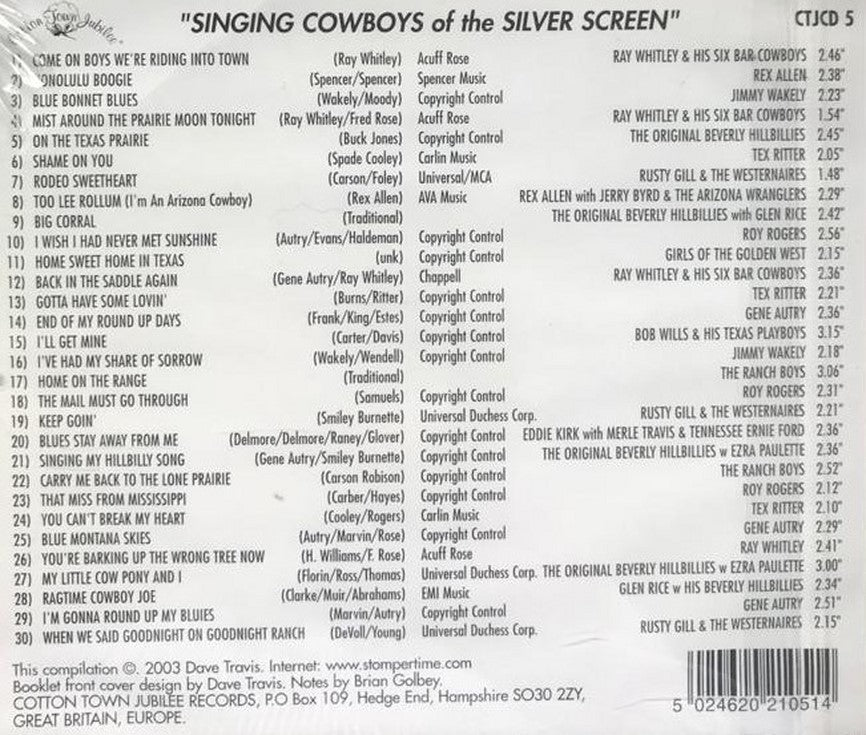 CD - VA - Singing Cowboys Of The Silver Screen