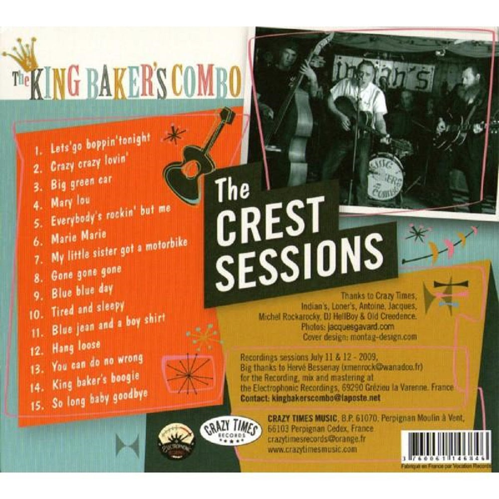 CD - King Baker's Combo - The Crest Sessions