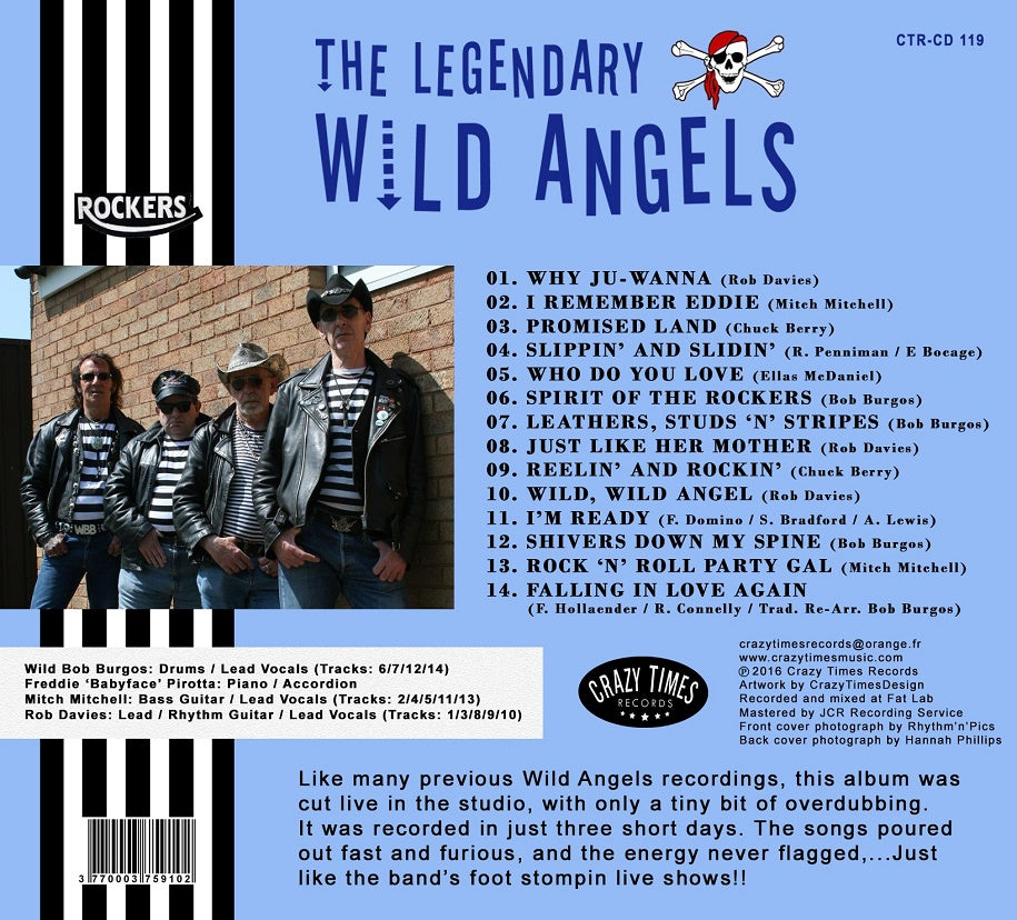 CD - Wild Angels - Leathers, Studs'n'Stripes