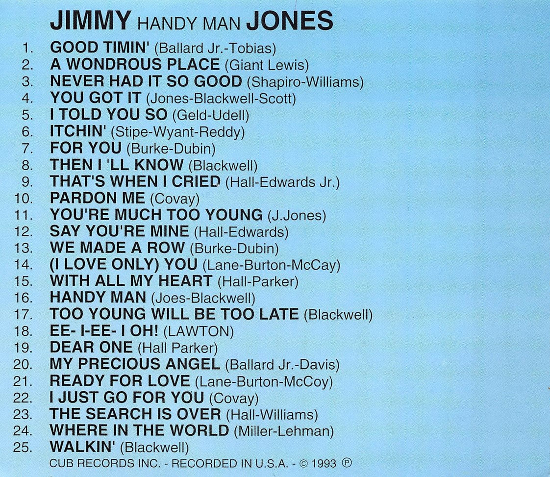 CD - Jimmy Jones - Handy Man