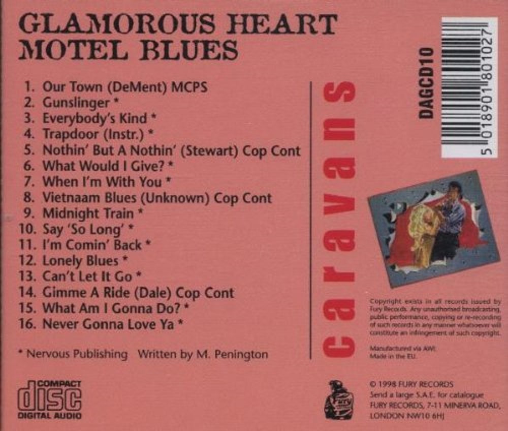 CD - Caravans - Glamorous Heart/Motel Blues