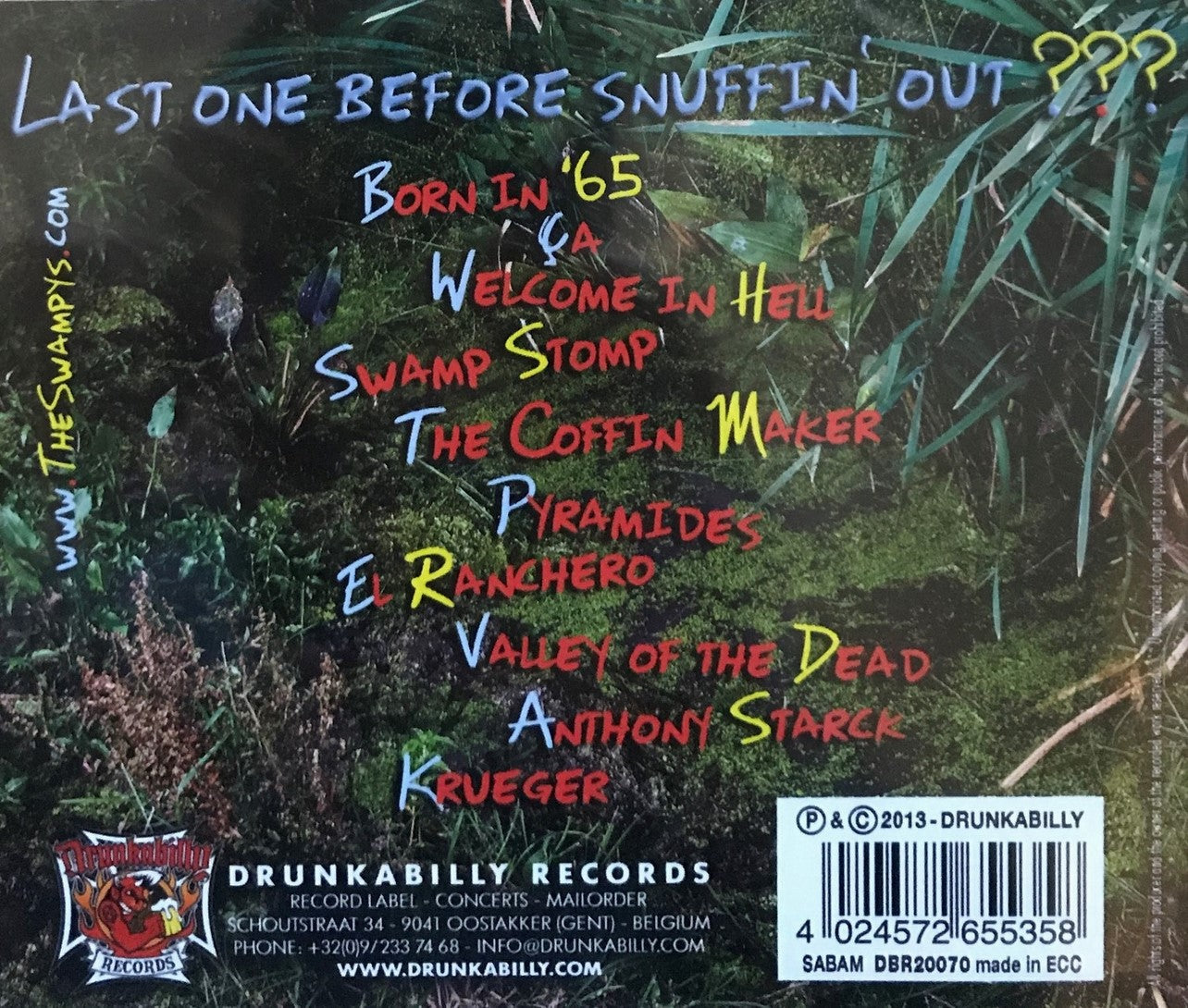 CD - Swampys - The Last One Before Snuffin' Out