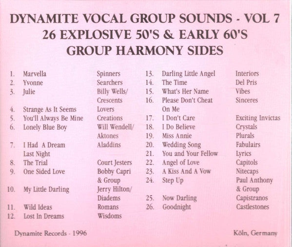 CD - VA - Dynamite Group Sounds - Vol. 7