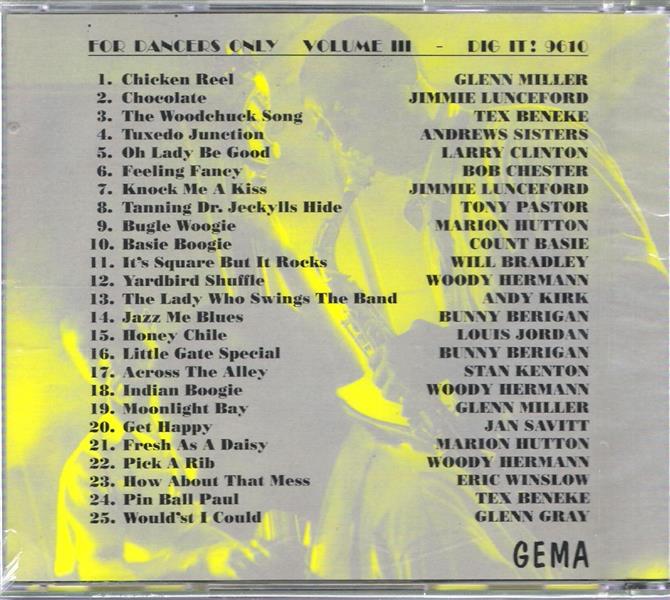 CD - VA - For Dancers Only Vol. 3