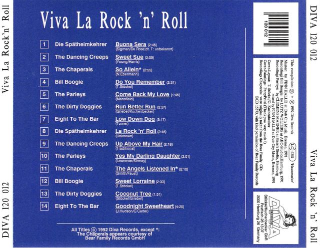 CD - VA - Viva La Rock And Roll Vol. 1