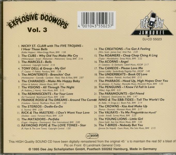 CD - VA - Explosive Doowops Vol. 3