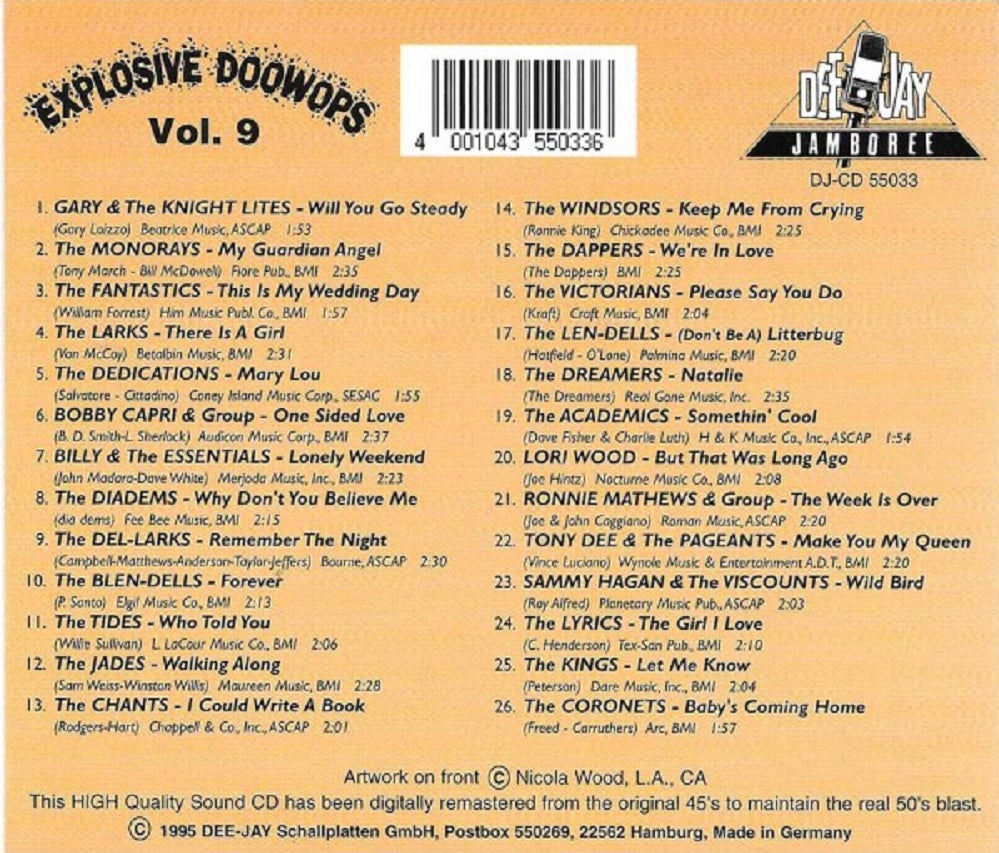 CD - VA - Explosive Doowops Vol. 9