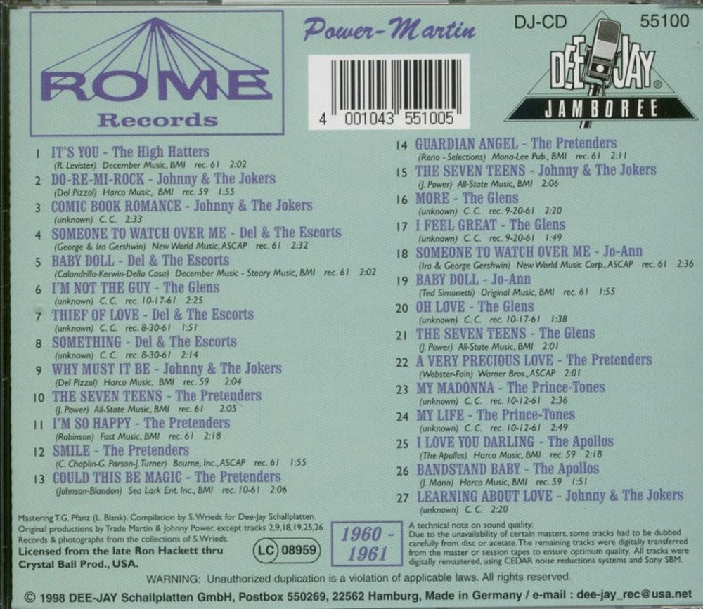 CD - VA - Doo Wop From Rome Records