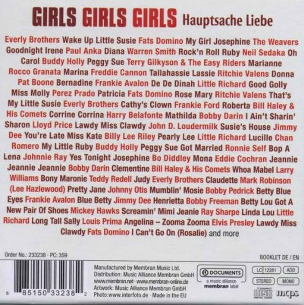 CD-4 - VA - Girls Girls Girls - Hauptsache Liebe