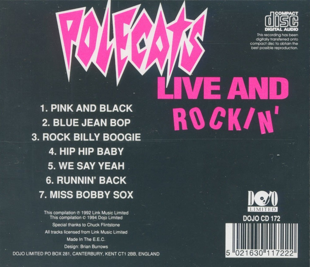 CD - Polecats - Live And Rockin’