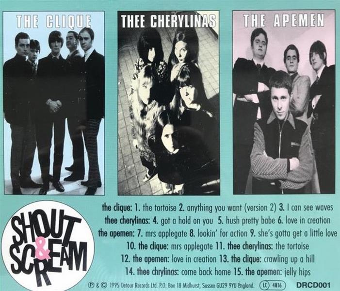 CD - VA - Shout & Scream With The Clique,Thee Cherylinas, Apemen
