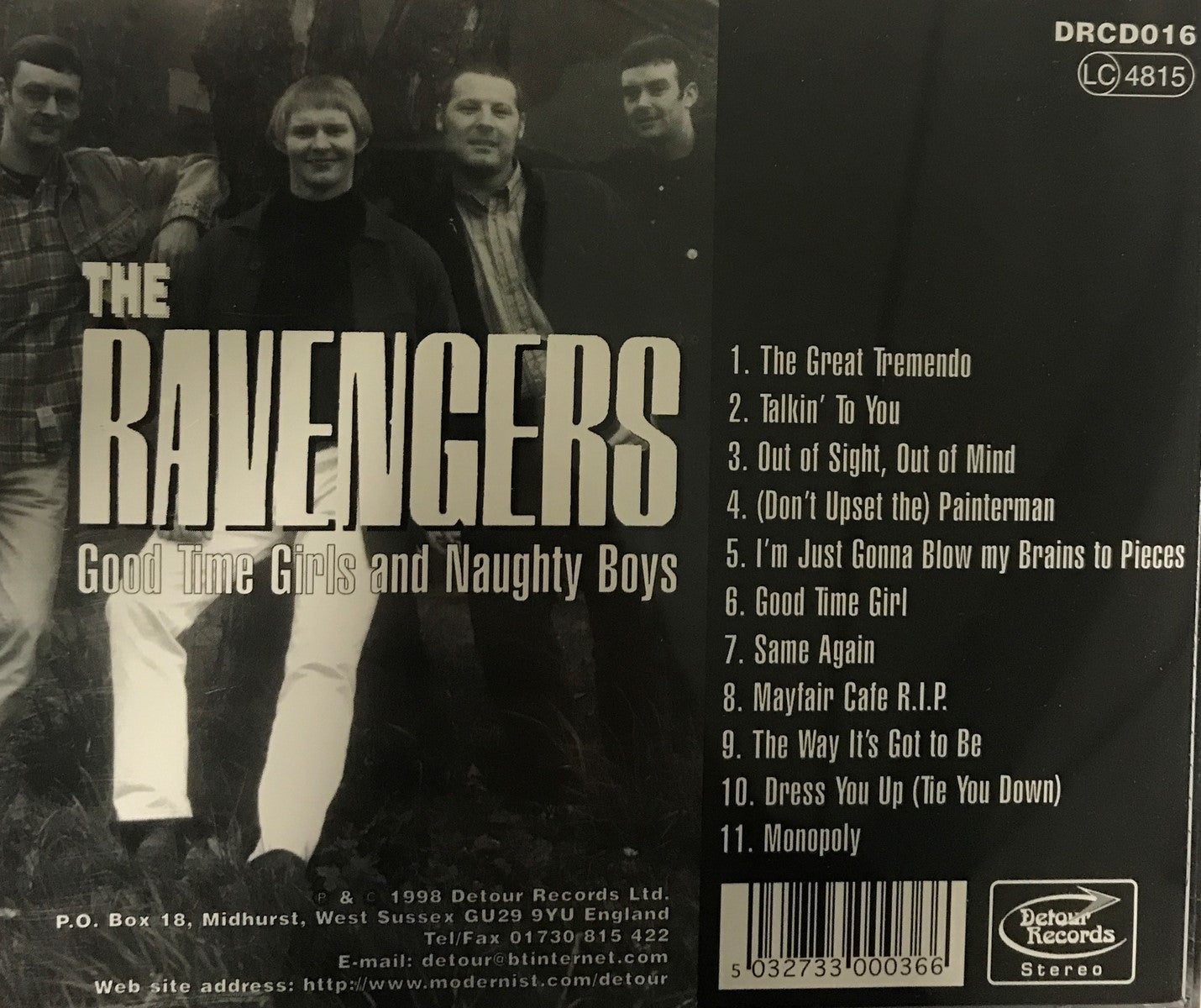 CD - Ravengers - Good Time Girls And Naughty Boys