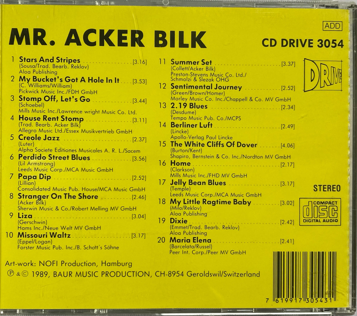 CD - Mr. Acker Bilk - The Old Traditional