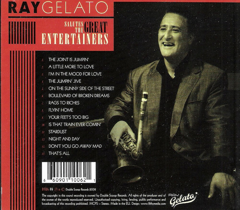 CD - Ray Gelato - Salutes The Great Entertainers