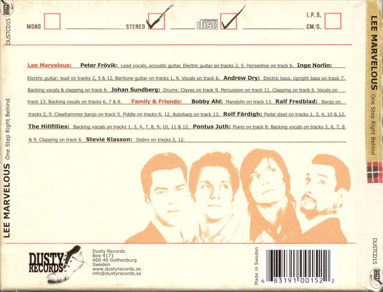 CD - Lee Marvelous - One Step Right Behind