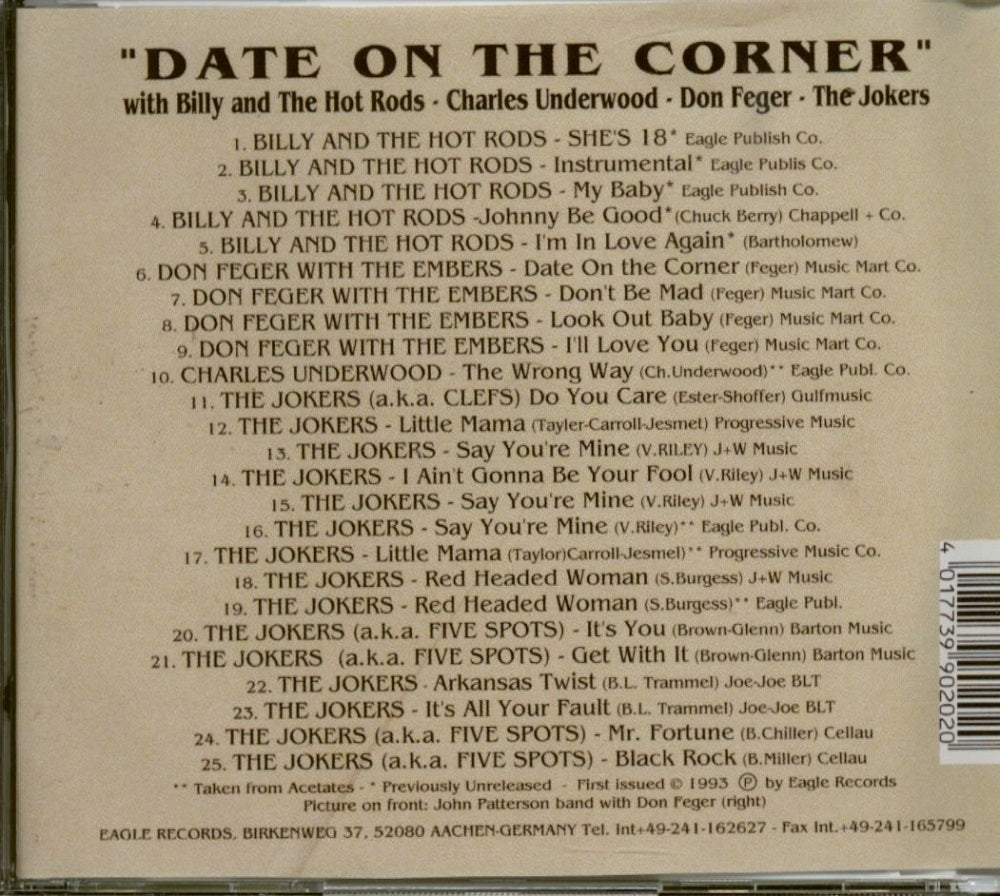 CD - VA - Date On The Corner