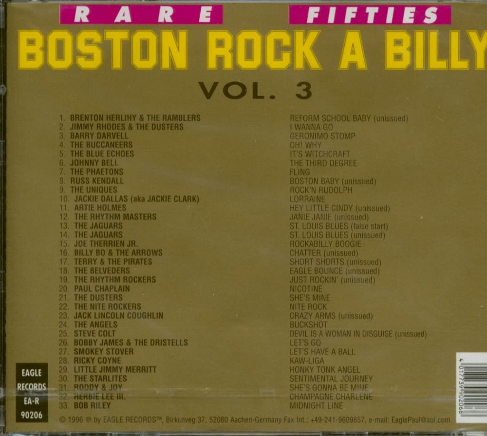 CD - VA - Rare Fifties Boston Rockabilly Vol. 3