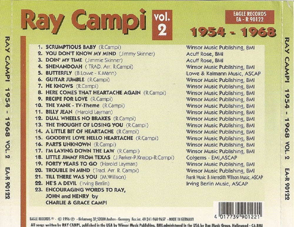 CD - Ray Campi - 1954 - 1968 Vol. 2