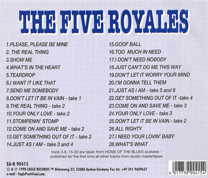 CD - Five Royals - The Real Thing