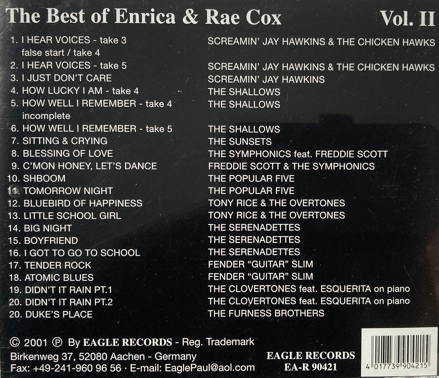 CD - VA - The Best Of Enrica & Rae Cox Vol. 2