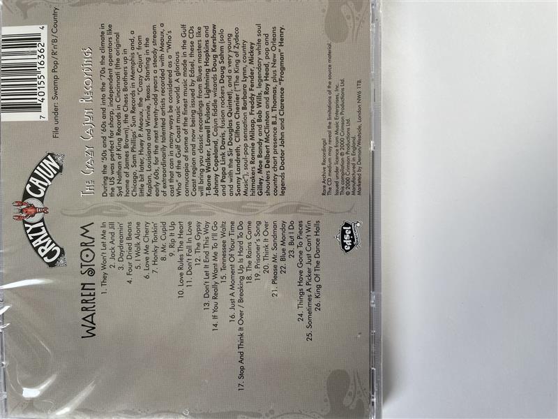 CD - Warren Storm - The Crazy Cajun Recordings