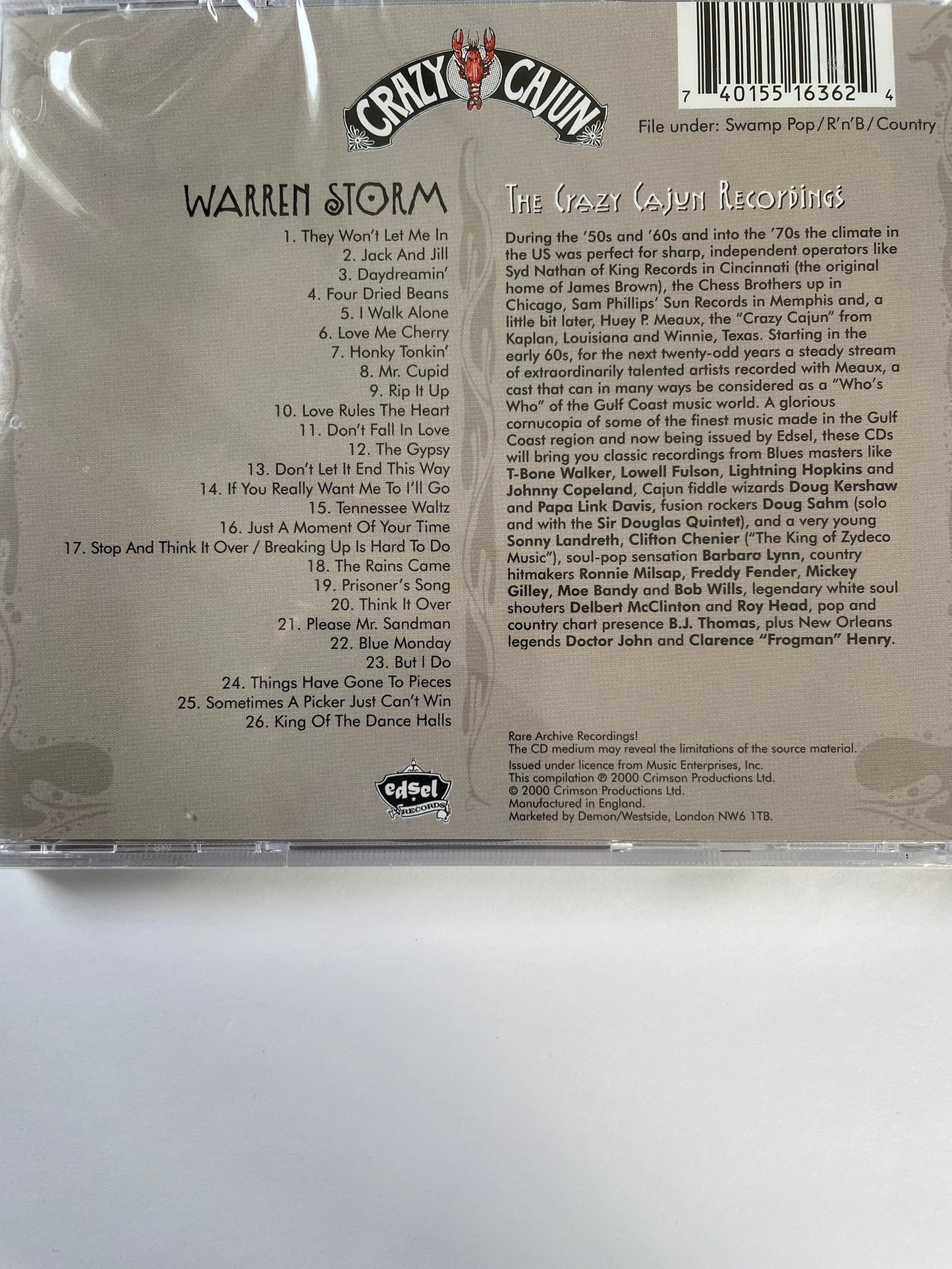 CD - Warren Storm - The Crazy Cajun Recordings