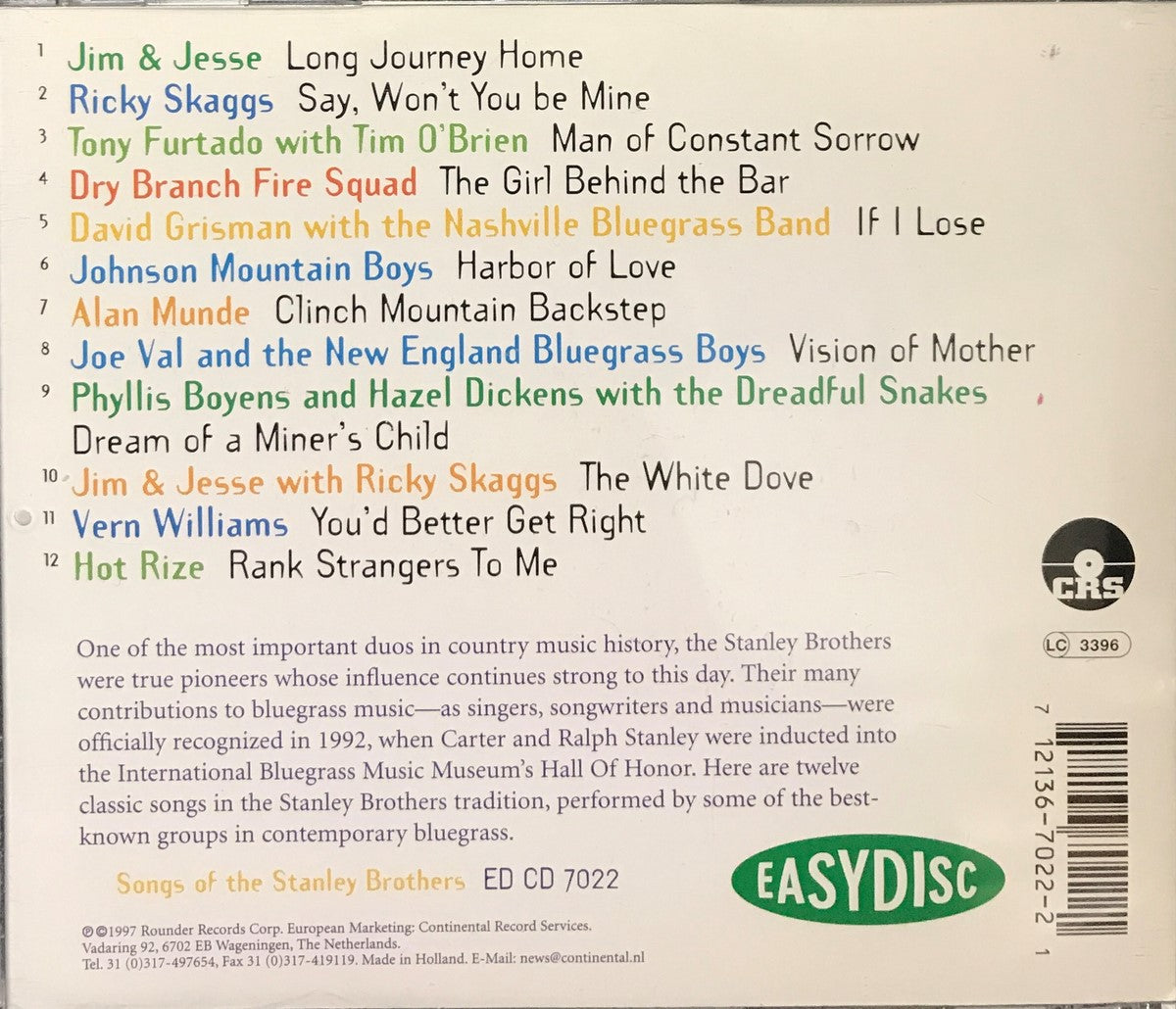 CD - Stanley Brothers - Songs Of Stanley Brothers