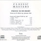 CD - Franz Schubert - Classic Masters - Octeto em Fa Maior