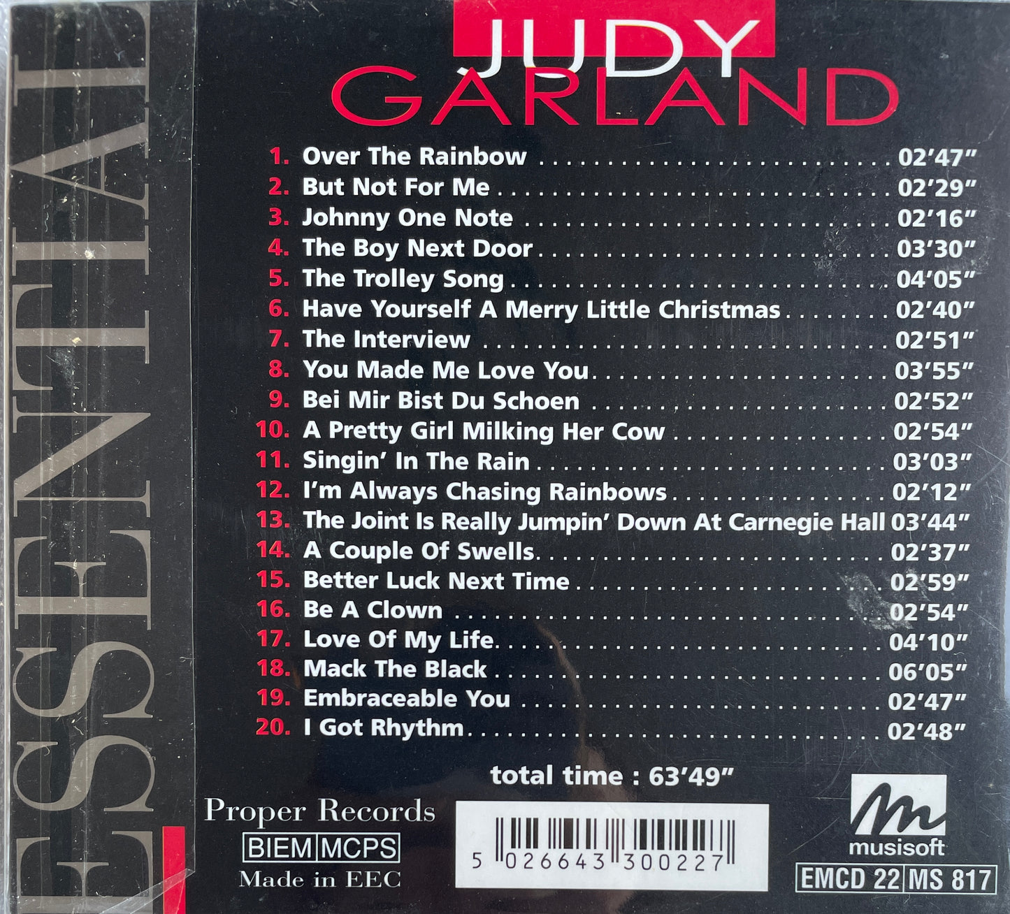 CD - Judy Garland - Essential Masters