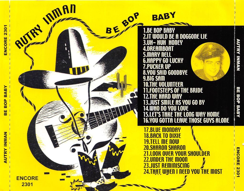 CD - Autry Inman - Be Bop Baby