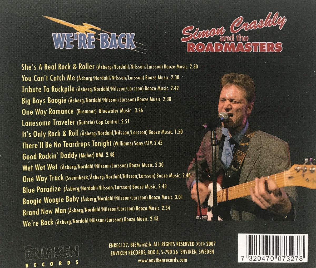 CD - Simon Crashly & The Roadmasters - We're Back