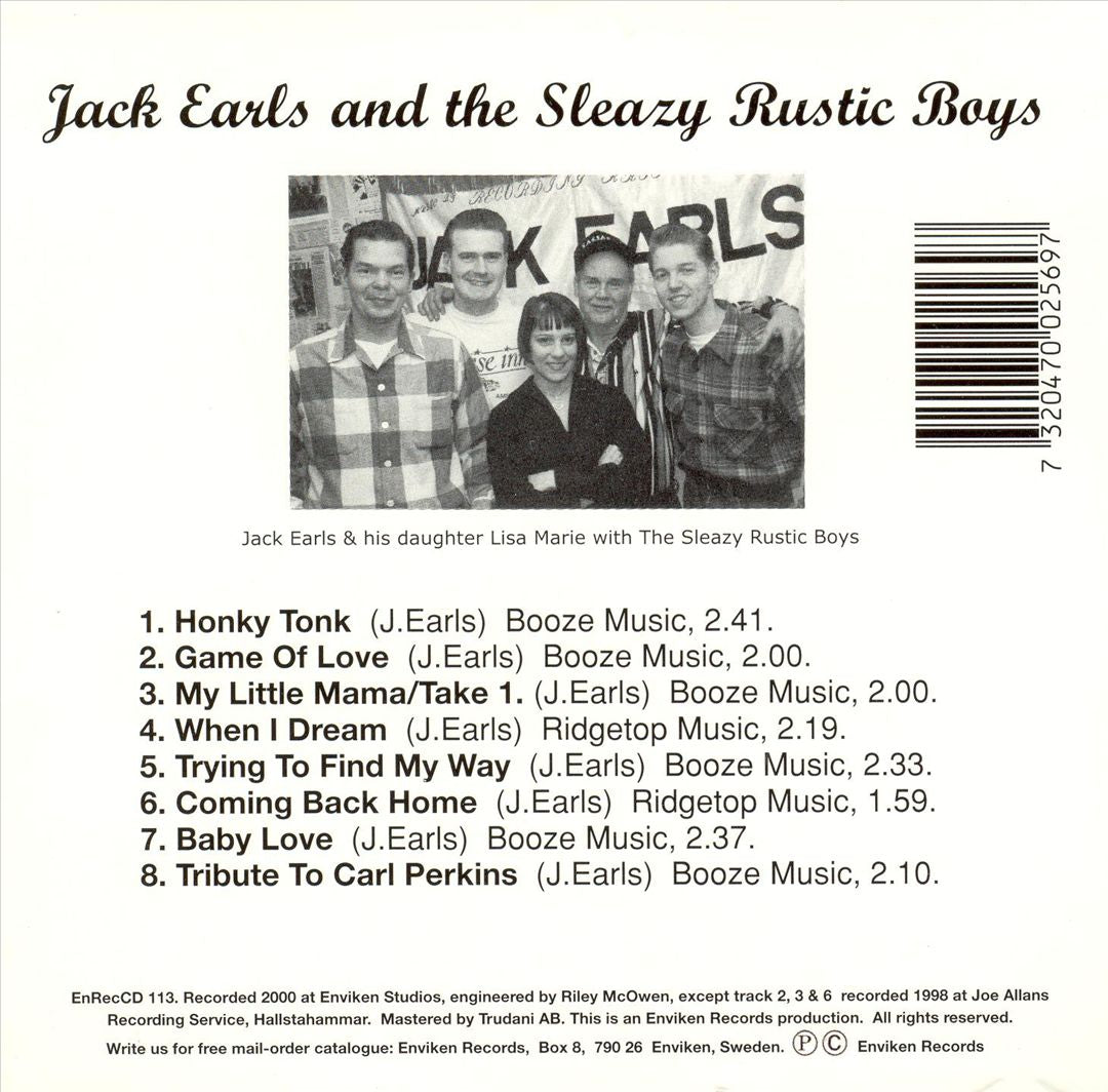 CD - Jack Earls & The Sleazy Rustic Boys - Game Of Love