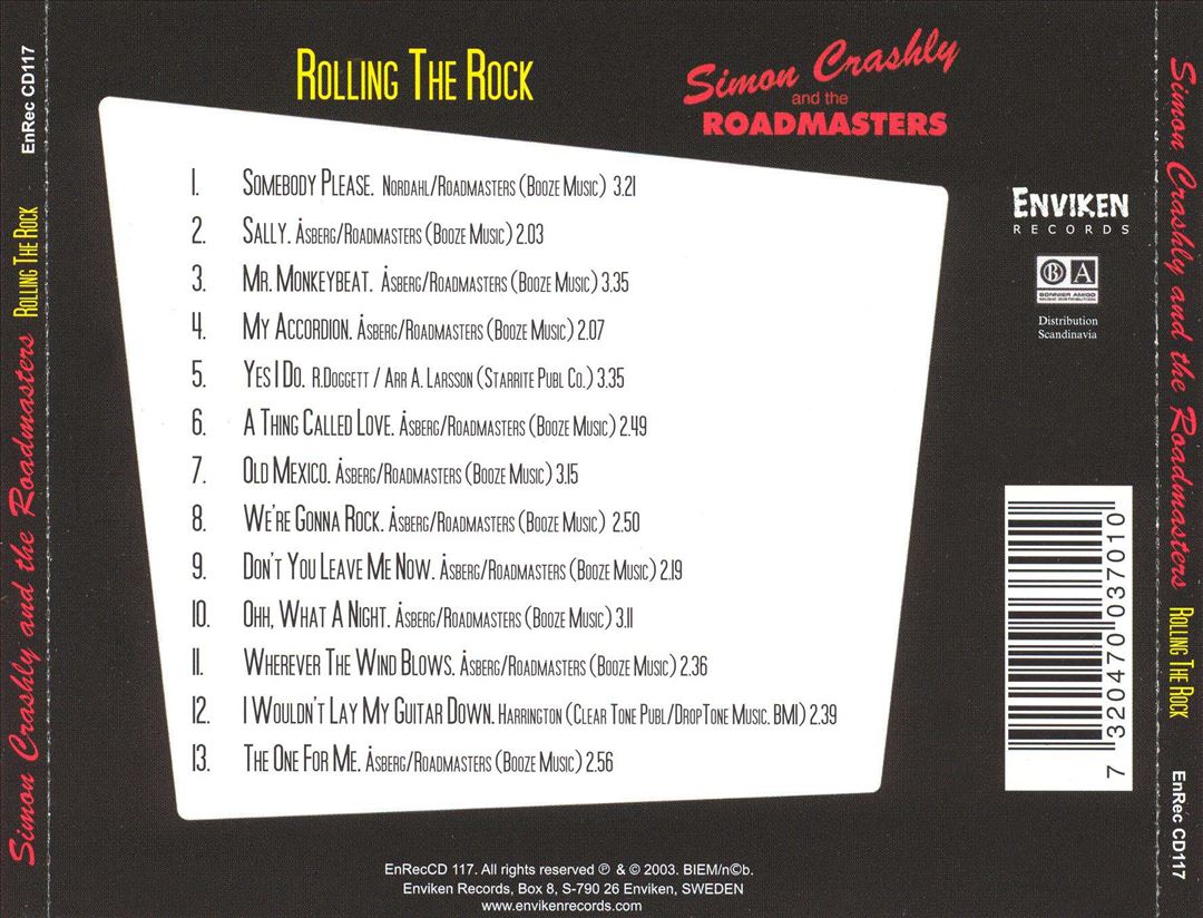 CD - Simon Crashly - Rolling The Rock