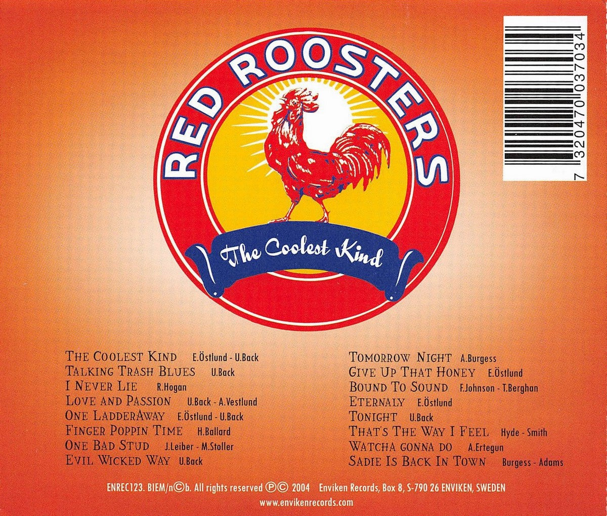 CD - Red Roosters - The Coolest Kind